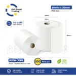 Thermal Paper Roll - 80mm*30mm